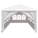 vidaXL Tente de réception 3x9 m Blanc