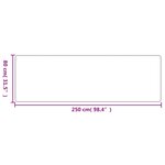 vidaXL Tapis de couloir aspect sisal sable 80x250 cm