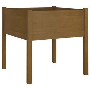 vidaXL Jardinière d'extérieur Marron miel 70x70x70 cm Pin massif