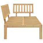 vidaXL Canapé d'angle palette de jardin bois massif d'acacia