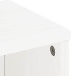 vidaXL Armoires latérales 5 Pièces ODDA blanc 40x24x79 cm bois massif pin