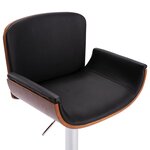 vidaXL Tabouret de bar Noir Similicuir