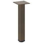 vidaXL Pieds de table basse 4 pièces Acier naturel 30-32 cm Acier