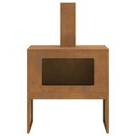 vidaXL Braise Marron 60 x 40 x 96 cm Acier