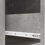 vidaXL Meuble TV 147 x 34 5 x 30 cm Gris béton Bois d'ingénierie