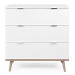 Finori Commode Göteborg 1 Blanc et chêne Sonoma