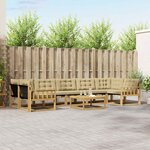 vidaXL Ensemble de canapés d'extérieur 8 pc Blanc et Beige