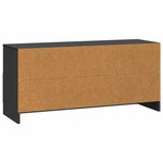 vidaXL Meuble TV avec tiroir Noir 102 x 34 5 x 47 cm Bois d'ingénierie