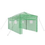 vidaXL Serre avec cadre pop-up avec toit Vert 290 x 580 x 315 cm Fer