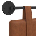 vidaXL Tête de lit suspendue Marron PU antique