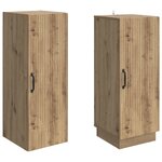 vidaXL Ensemble de Meubles 2 Pièces Chêne artisanal Bois d'ingénierie