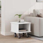 vidaXL Meuble TV Blanc 37 x 35 x 35 cm Bois d'ingénierie