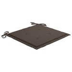 vidaXL Chaises pliables de jardin lot de 6 avec coussins Bois d'acacia