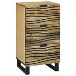 vidaXL Buffet Marron 40 x 33 x 75 cm bois de manguier massif