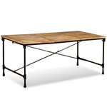 vidaXL Table à manger Bois de manguier massif 180 cm