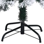 vidaXL Sapin de Noël artificiel avec neige floquée vert 210 cm PVC