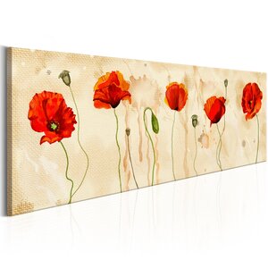 Tableau - tears of poppies l x h en cm 150x50