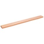 vidaXL Étagère murale marron clair 100x10x2cm bois chêne massif traité