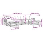 vidaXL Ensemble de canapés d'extérieur 6 pc Blanc et gris clair