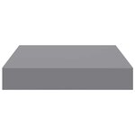 vidaXL Étagères murales flottantes 2 Pièces gris 23x23 5x3 8 cm MDF