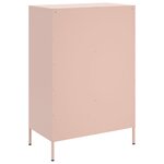 vidaXL Buffet haut rose 68x39x101 5 cm acier