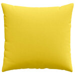 vidaXL Coussins de canapé 2 Pièces Jaune clair 45 x 45 cm tissu