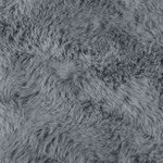 vidaXL Tapis en Fourrure Synthétique de Lapin Olite Anthracite