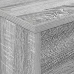 vidaXL Étagère à magazines avec étagère Gris Sonoma 70 x 41 x 126 cm