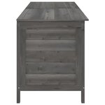 vidaXL Boîte de rangement de jardin anthracite bois massif de sapin