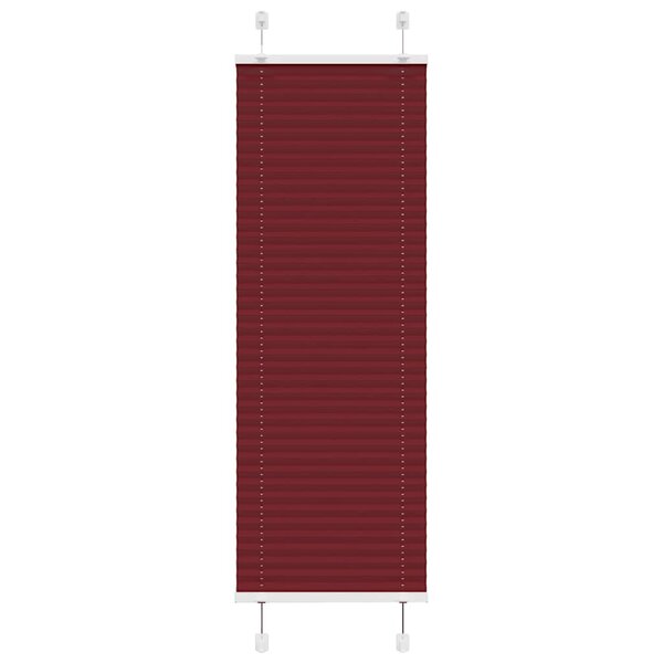 vidaXL Store plissé rouge bordeaux 50x150 cm largeur du tissu 49 4 cm