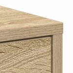 vidaXL Buffet avec tiroir chêne sonoma 80x34x76 cm bois d'ingénierie