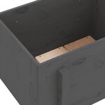 vidaXL Jardinière gris 62x50x57 cm bois massif de pin