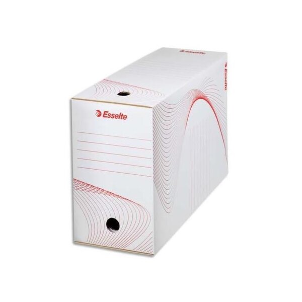 Boîte d'archivage carton 25 x 35 cm Dos de 150 mm Blanc ESSELTE