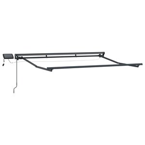 vidaXL Cadre de store manuel avec LEDs Anthracite 3 5 x 2 5 m