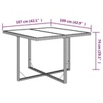 vidaXL Ensemble à manger de jardin coussins 9Pièces Résine tressée Gris