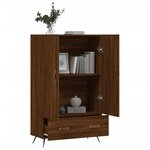 vidaXL Buffet haut chêne marron 69 5x31x115 cm bois d'ingénierie