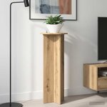 vidaXL Support de Plante 2 pièces Chêne artisanal Ø40 x 100 cm