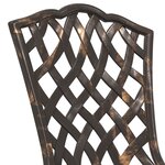 Chaises de jardin vidaXL 2 Pièces en alu bronze