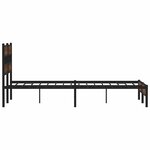 vidaXL Cadre de lit sans matelas chêne marron 150x200 cm
