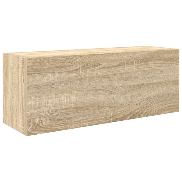 vidaXL Armoire murale de bain chêne sonoma 80x25x30 cm bois ingénierie