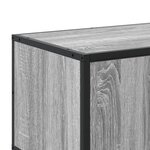 vidaXL Meuble TV sonoma gris 210x35x41 cm bois d'ingénierie