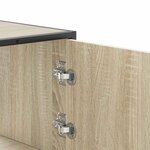 vidaXL Buffet haut chêne sonoma 68x35x106 5 cm bois ingénierie métal