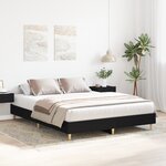 vidaXL Cadre de Lit Chêne Noir 150x200 cm Bois Stratégique