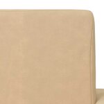 vidaXL Canapé-lit pour enfants 2 places crème peluche douce
