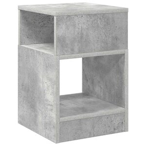 vidaXL Table d'appoint Gris béton 30 5 x 30 x 45 cm Bois d'ingénierie