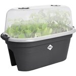 Balconnière GB Set de Cult - L 55 x B 28 5 x hauteur 25 cm - Living Noir 100  recyclé