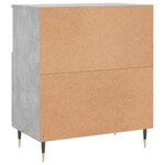 vidaXL Buffets 3 Pièces gris béton bois d'ingénierie