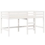 vidaXL Lit haut sans matelas blanc 80x200 cm bois de pin massif