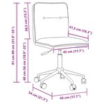 vidaXL Chaises à manger lot de 4 gris similicuir