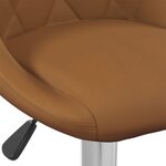 vidaXL Tabourets de bar lot de 2 marron velours